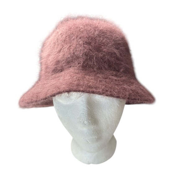 Kolob Furry MOHAIR Fedora Bucket Hat Winter Classic Deep Burgundy Classic Winter - Picture 9 of 13